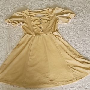 Love Cameron,Girls, yellow, velvet, spring dress, size 8